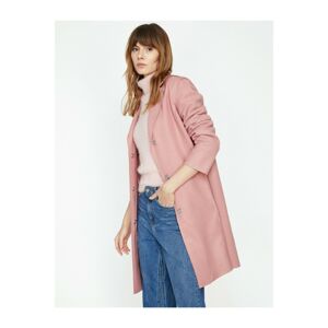 Koton Button Detailed Coat