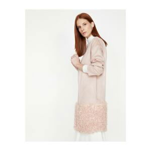 Koton Faux Wool Detailed Coat