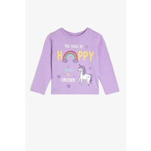 Koton Baby Girl Purple T-Shirt