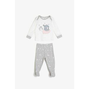 Koton Baby Girl Ecru Patterned Baby Sets