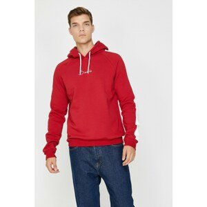 Koton Men's Red Printed Sweatshirt