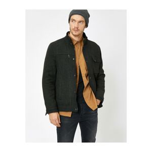 Koton Men's Pocket Detailed Coat