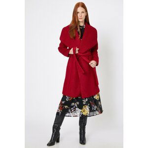 Koton Women's Claret Red Coat