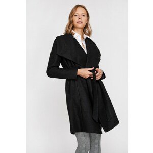 Koton Women's Black Tie Waist Coat