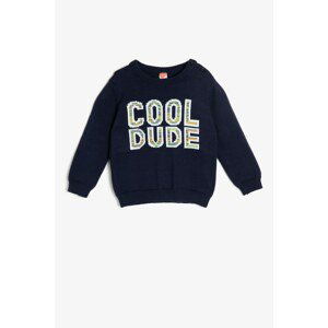 Koton Boy's Navy Blue Sweater