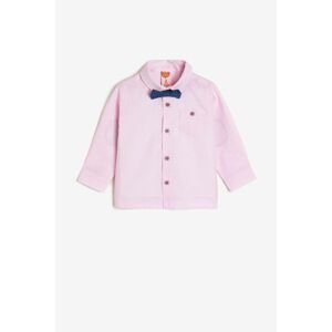 Koton Pink Baby Boy Pocket Detailed Shirt