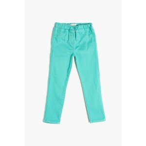 Koton Green Girl's Pocket Detailed Trousers