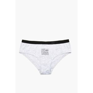 Koton Women's Gray Printed Panties