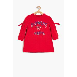 Koton Red Baby Girl Embroidered Dress