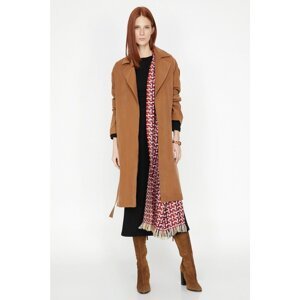 Koton Trench Coat - Brown - Double-breasted