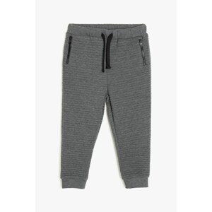 Koton Boy Gray Tie Waist Sweatpants