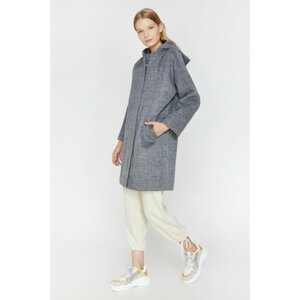 Koton Women's Gray Hooded Coat
