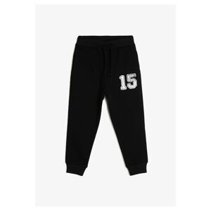 Koton Boy Black Printed Sweatpants