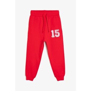 Koton Boy Red Printed Sweatpants