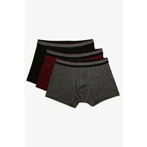 Koton Men's Gray 3-pack Boxer