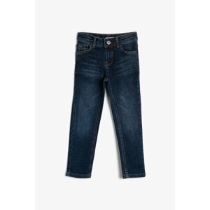 Koton Blue Boy's Pocket Detailed Jean Trousers
