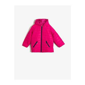 Koton Girl Zipper Detailed Coat