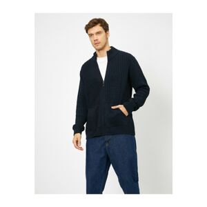 Koton Men's Navy Blue Cardigan