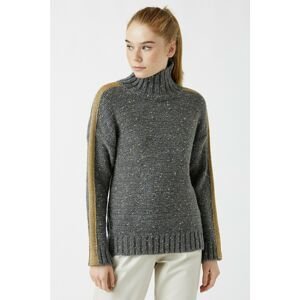 Koton Women's Knitted Gray Knitwear Sweater