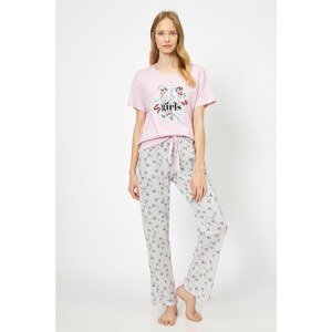 Koton Women's Pink Pajamas Set