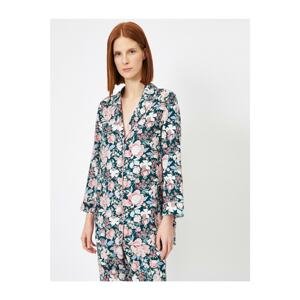 Koton Floral Pattern Detailed Pajama Top