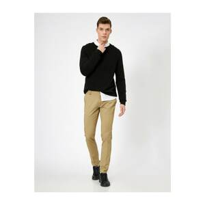 Koton Men's Ecru Pocket Detailed Trousers