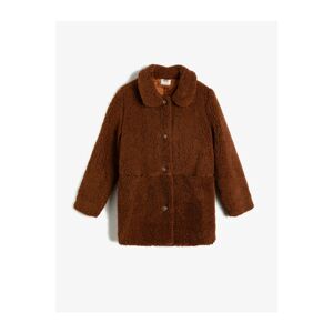 Koton Girl Brown Coat