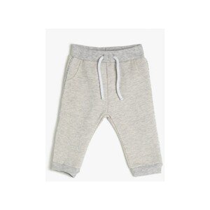 Koton Girls Gray Silvery Striped Sweatpants