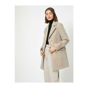 Koton Button Detailed Coat