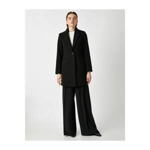 Koton Coat - Black - Double-breasted