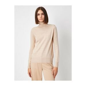 Koton Women's Turtleneck Long Sleeve Basic Knitwear Sweater