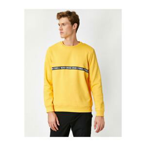 Koton Men's Yellow Sweatshirt