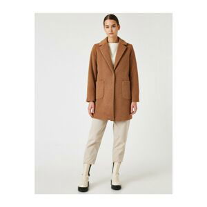 Koton Women's Brown Pocket Coat