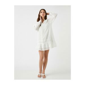 Koton Lace Dress Long Sleeve Cotton