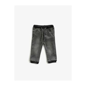 Koton Boy's Gray Waistband Jean Trousers