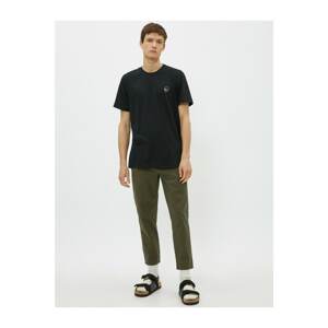 Koton Men's Green Chino Cotton Trousers