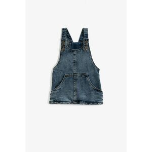 Koton Cotton Denim Overalls Dress