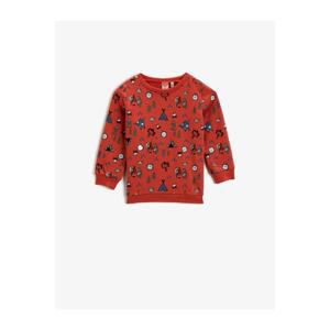 Koton Patterned Sweatshirt Cotton Long Sleeve