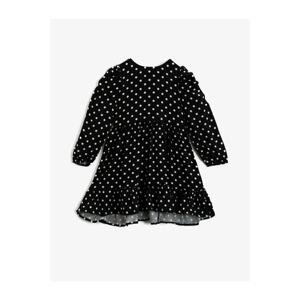 Koton Girl Black Patterned Dress