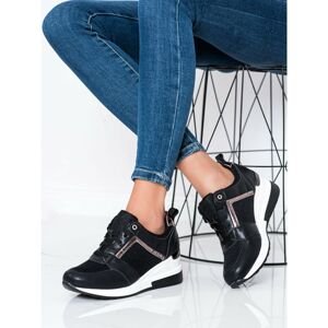 SWEET SHOES WEDGE SNEAKERS WITH MESH