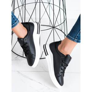 SHELOVET CASUAL BLACK SNEAKERS