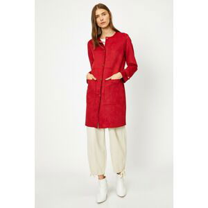 Koton Women's Red Trench Coat