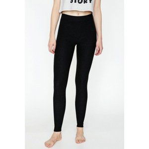 Koton Women's Black Slim Fit Pajama Bottoms