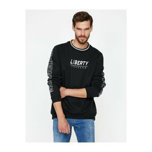 Koton Men's Letter Printed Sweatshirt