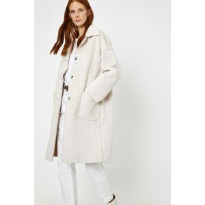 Koton Women's Ecru Coat