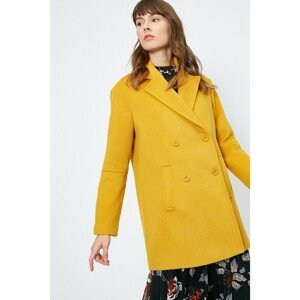 Koton Women's Yellow Coat