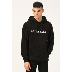 Koton Men's Black Hooded Sweatshirt