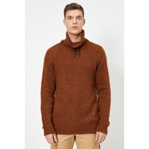 Koton Men's Red Knitted Sweater