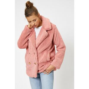 Koton Women's Pink Coat