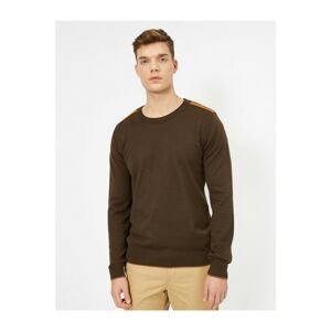 Koton Men's Crew Neck Long Sleeve Sweater